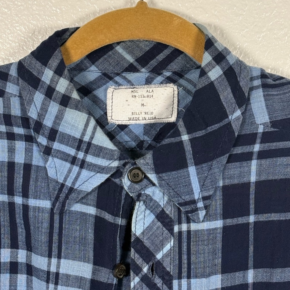Billy Reid Men’s Lightweight Cotten Flannel MD